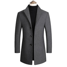 Load image into Gallery viewer, Mountainskin Men Wool Blends Coats Autumn Winter New Solid Color High Quality Men's Wool Jacket Luxurious Brand Clothing SA837