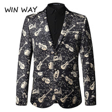 Load image into Gallery viewer, Win Way Tide Male Party Dinner Suits Slim Fit Design Stage Costume Fashion Casual Blazer Hip-Hop Style Suits

