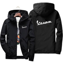 Load image into Gallery viewer, Summer 2020 Men's Bomber Jacket Thin Long Sleeve Vespa Printed Casual Jacket Hooded Windbreaker Zipper Jacket Brand Clothing
