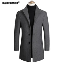 Load image into Gallery viewer, Mountainskin Men Wool Blends Coats Autumn Winter New Solid Color High Quality Men's Wool Jacket Luxurious Brand Clothing SA837
